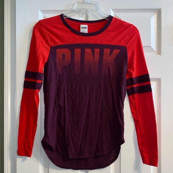 PINK Victoria's Secret Tops - Victoria's Secret PINK Women's Varsity Tee XS